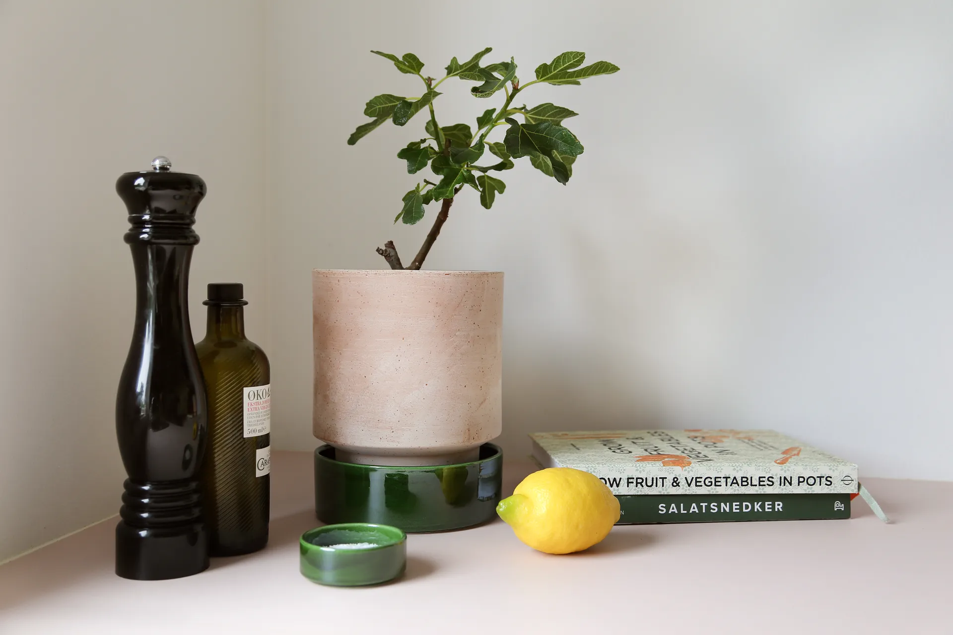 Hoff ポット, Ø14 cm, Raw Rosa-Misty Blue Bergs Potter | バーグスポッター