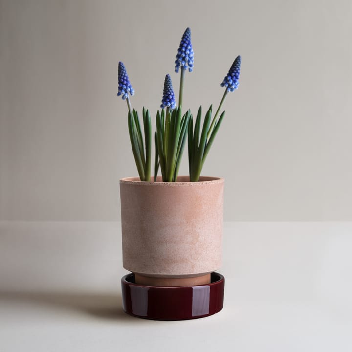 Hoff ポット, Ø16 cm, Raw Rosa-Deep Burgundy Bergs Potter | バーグスポッター