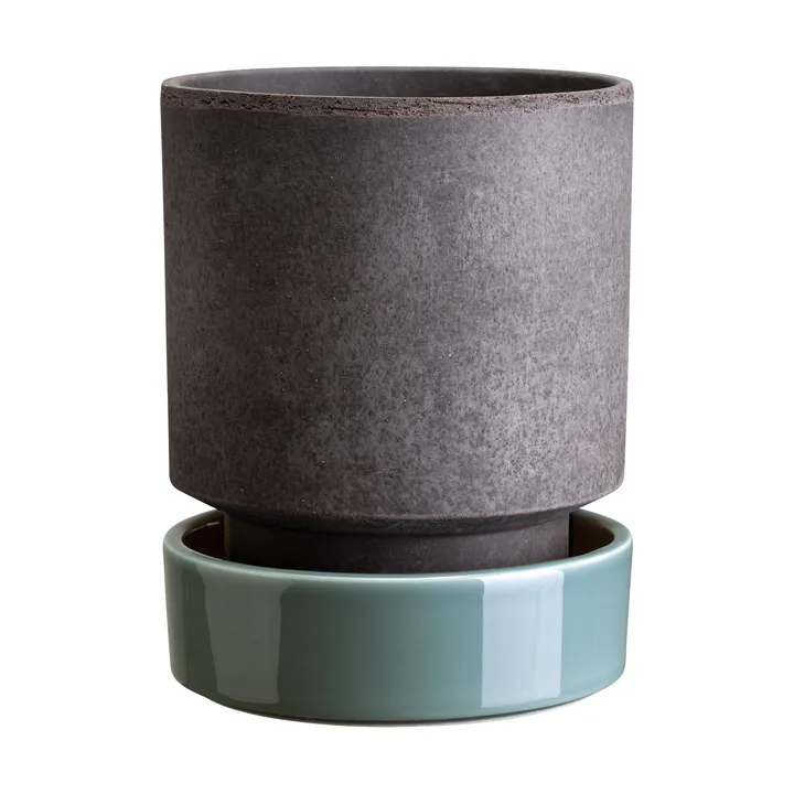 Hoff 植木鉢 - Ø18 cm, Raw Grey-Misty Blue (grey-blue) - Bergs Potter | バーグスポッター