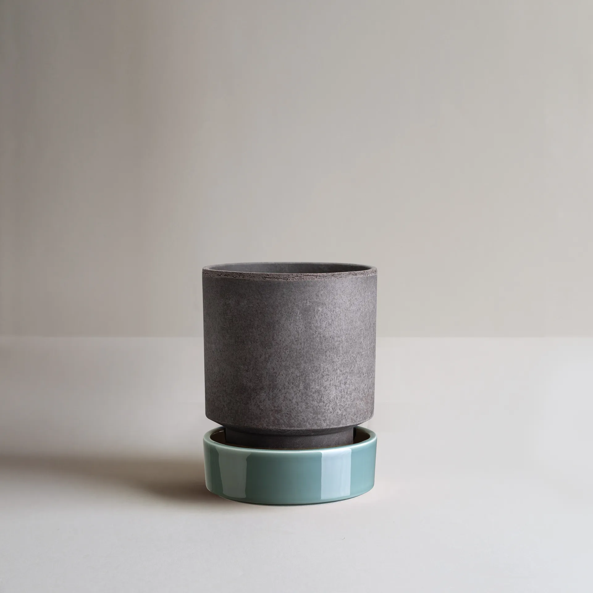 Hoff 植木鉢, Ø18 cm, Raw Grey-Misty Blue (grey-blue) Bergs Potter | バーグスポッター