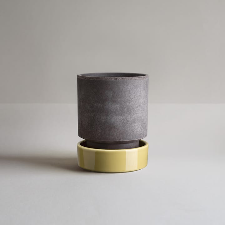 Hoff ポット, Ø18 cm, Raw Grey-Pale Yellow Bergs Potter | バーグスポッター