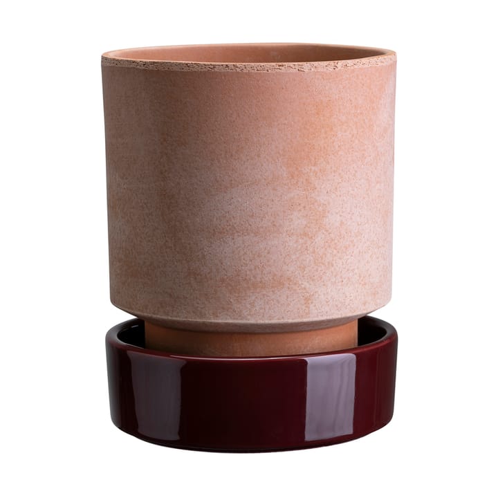 Hoff ポット - Ø18 cm, Raw Rosa-Deep Burgundy - Bergs Potter | バーグスポッター