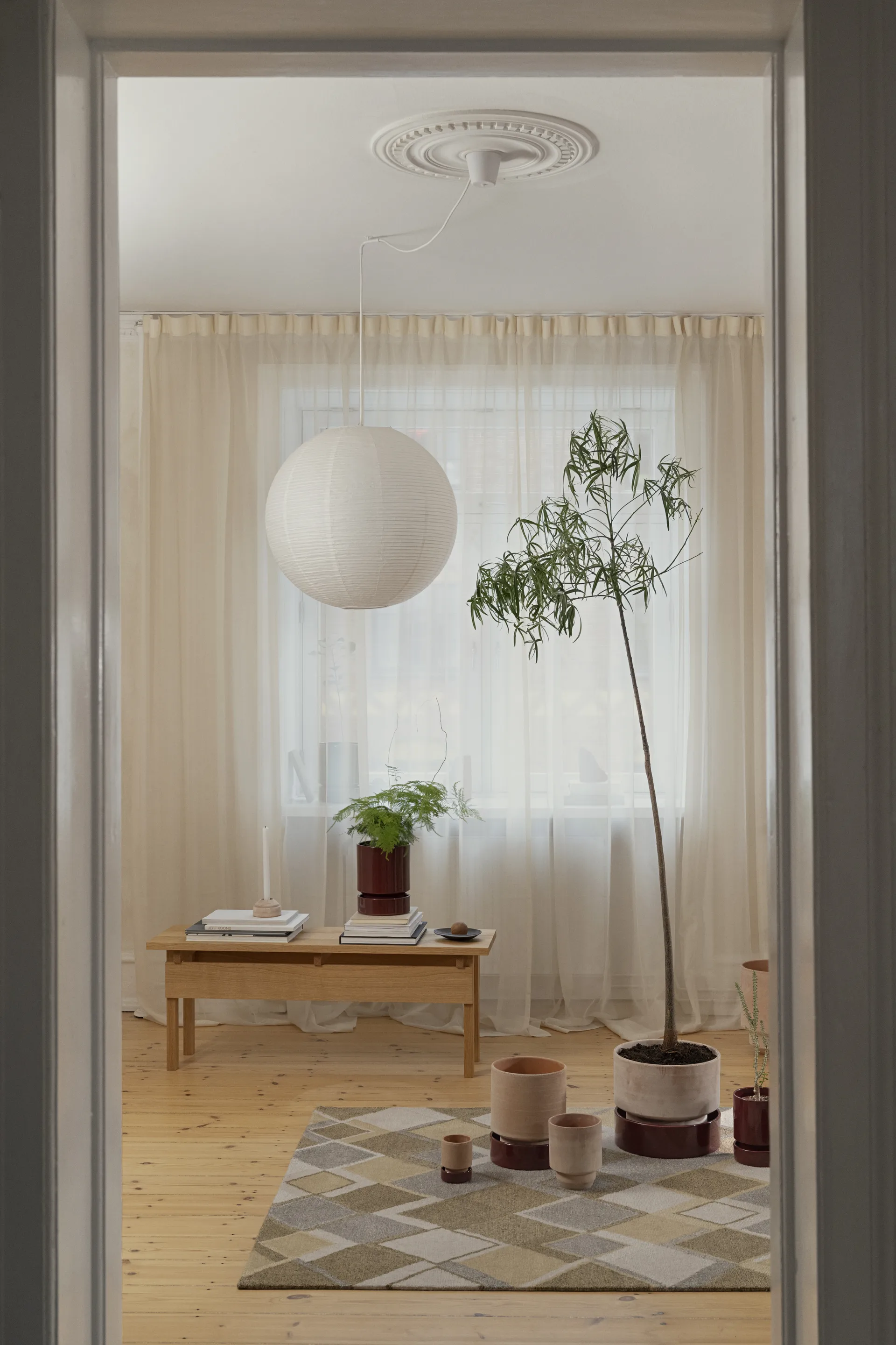 Hoff ポット, Ø18 cm, Raw Rosa-Deep Burgundy Bergs Potter | バーグスポッター