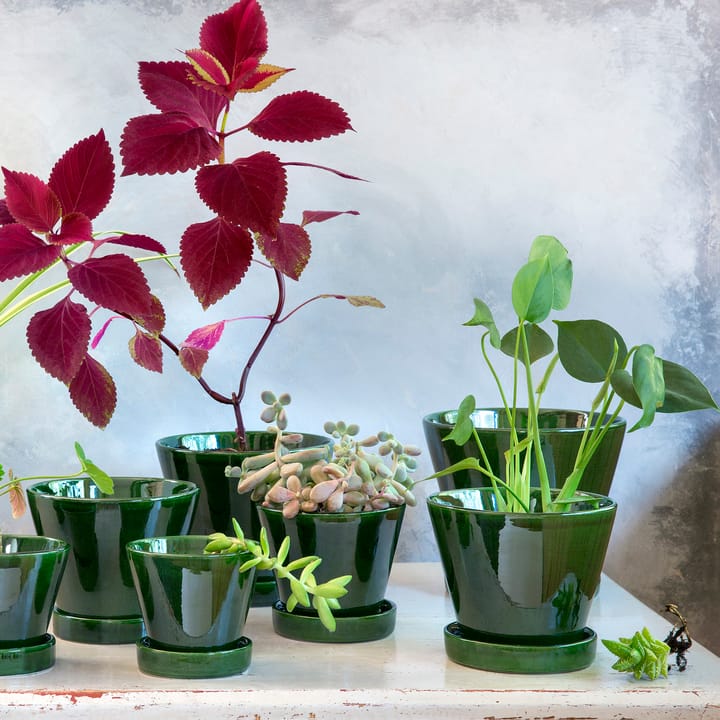 Julie 植木鉢 グレーズ 17 cm, Green emerald Bergs Potter | バーグスポッター