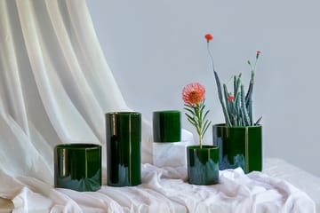 Romeo 花瓶 glazed Ø12 cm - Green - Bergs Potter | バーグスポッター