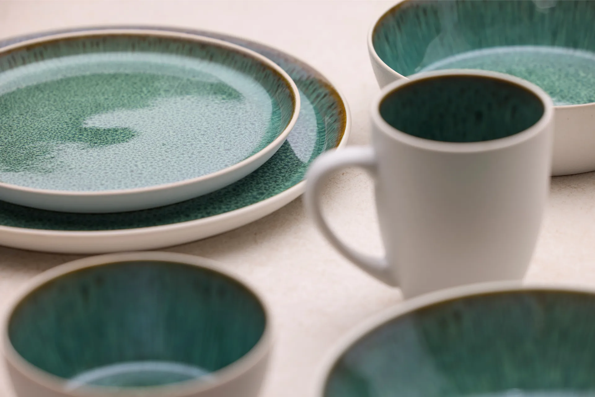 Bitz スープボウル Ø 18 cm, White-green Bitz | ビッツ