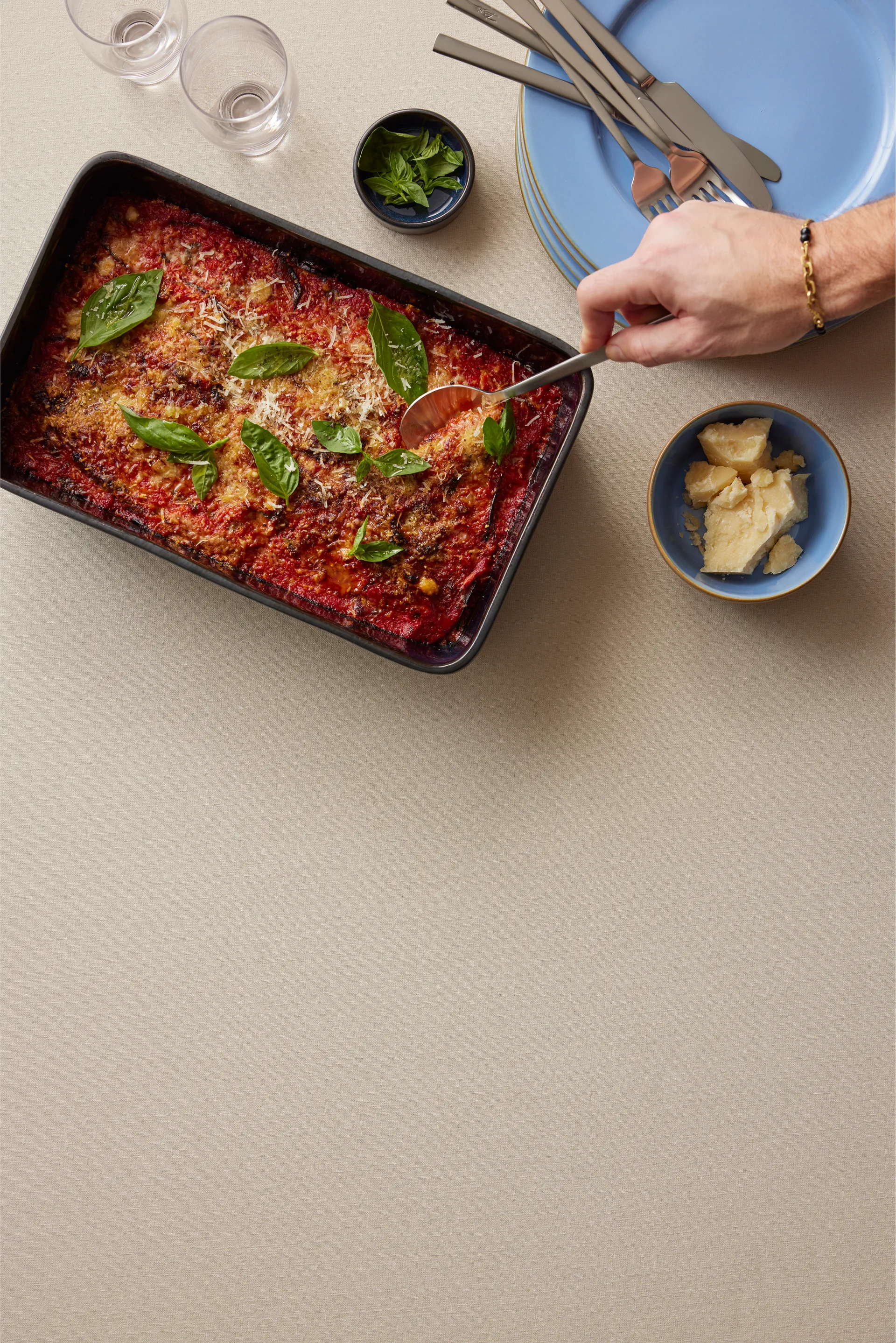 Bitz 長方形ソーサー 21x28 cm, Black-blue Bitz | ビッツ