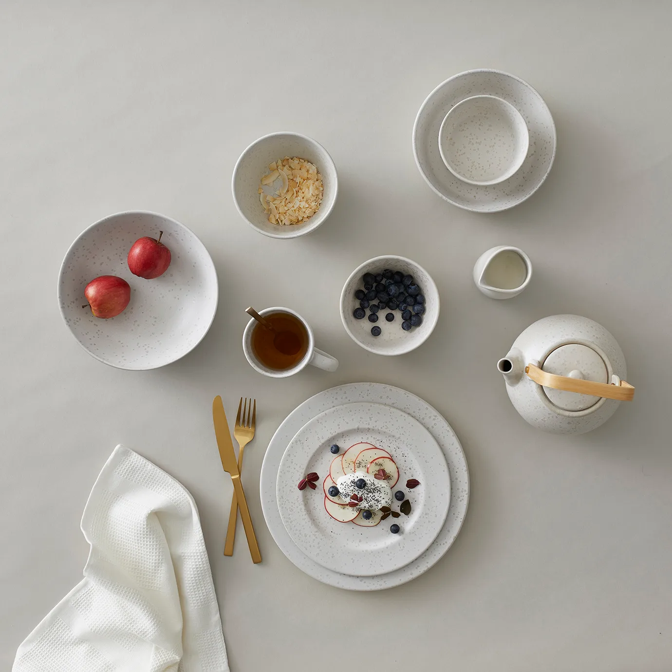 Bitz プレート Ø27 cm マット, matte cream white Bitz | ビッツ