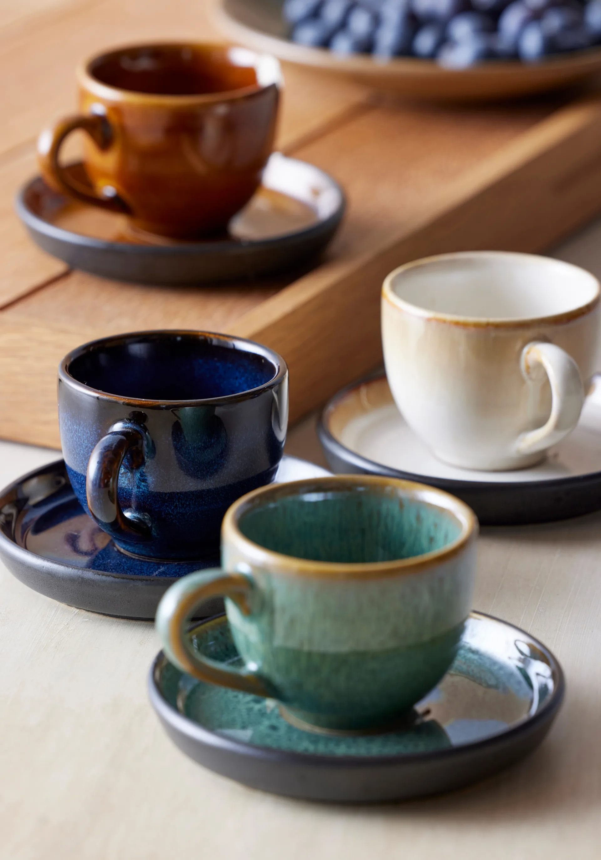 Bitz エスプレッソカップ & ソーサー 7 cl, Amber-black Bitz | ビッツ