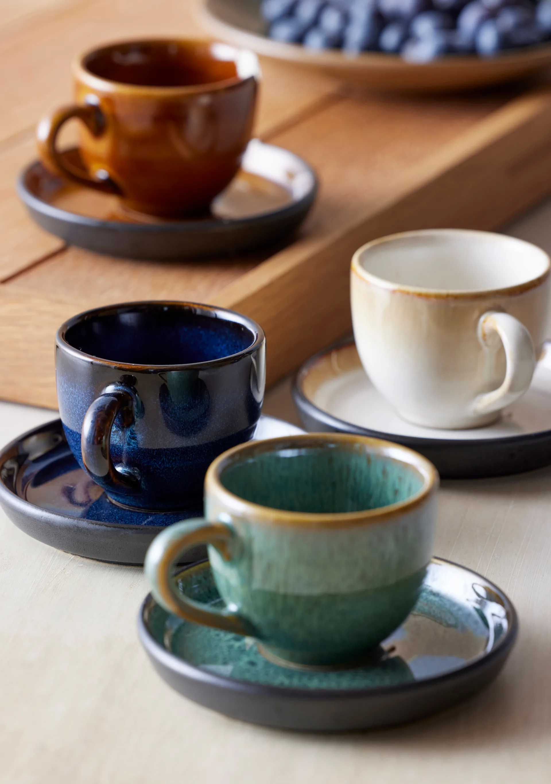 Bitz エスプレッソカップ & ソーサー 7 cl, Dark blue-black Bitz | ビッツ