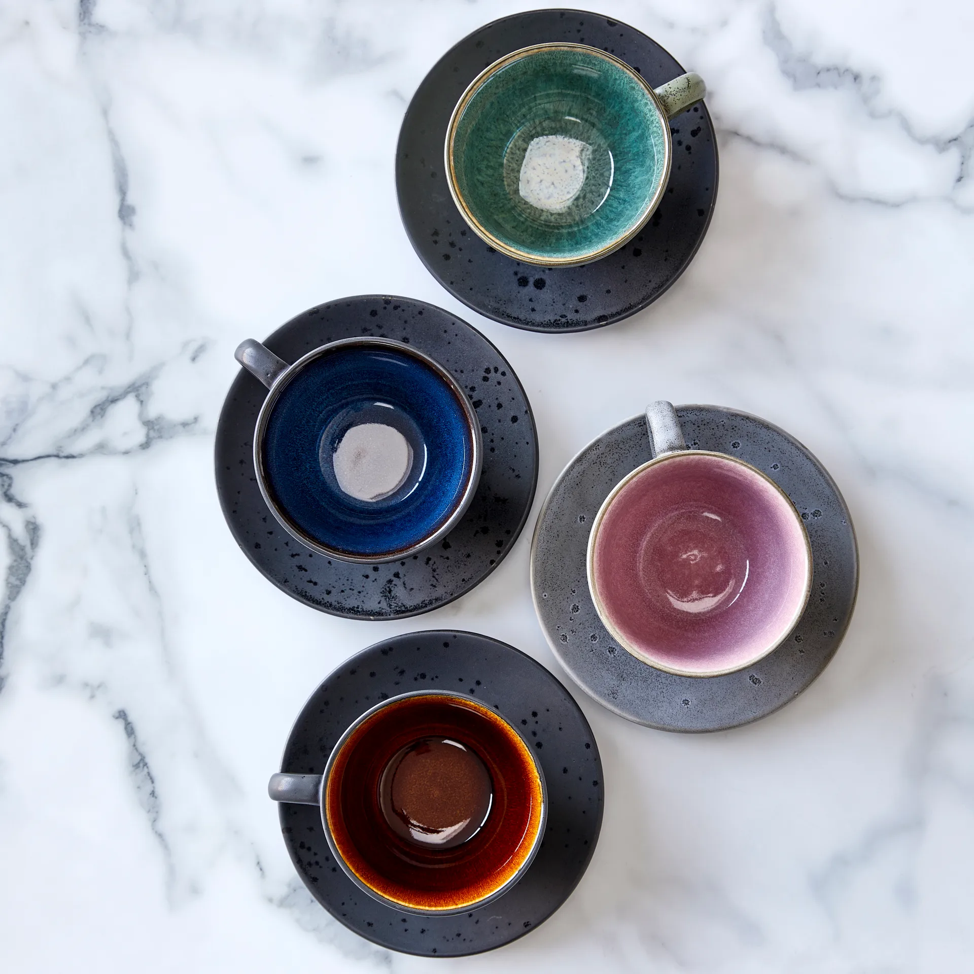 Bitz カップ ソーサー付き ブラック, Dark blue Bitz | ビッツ