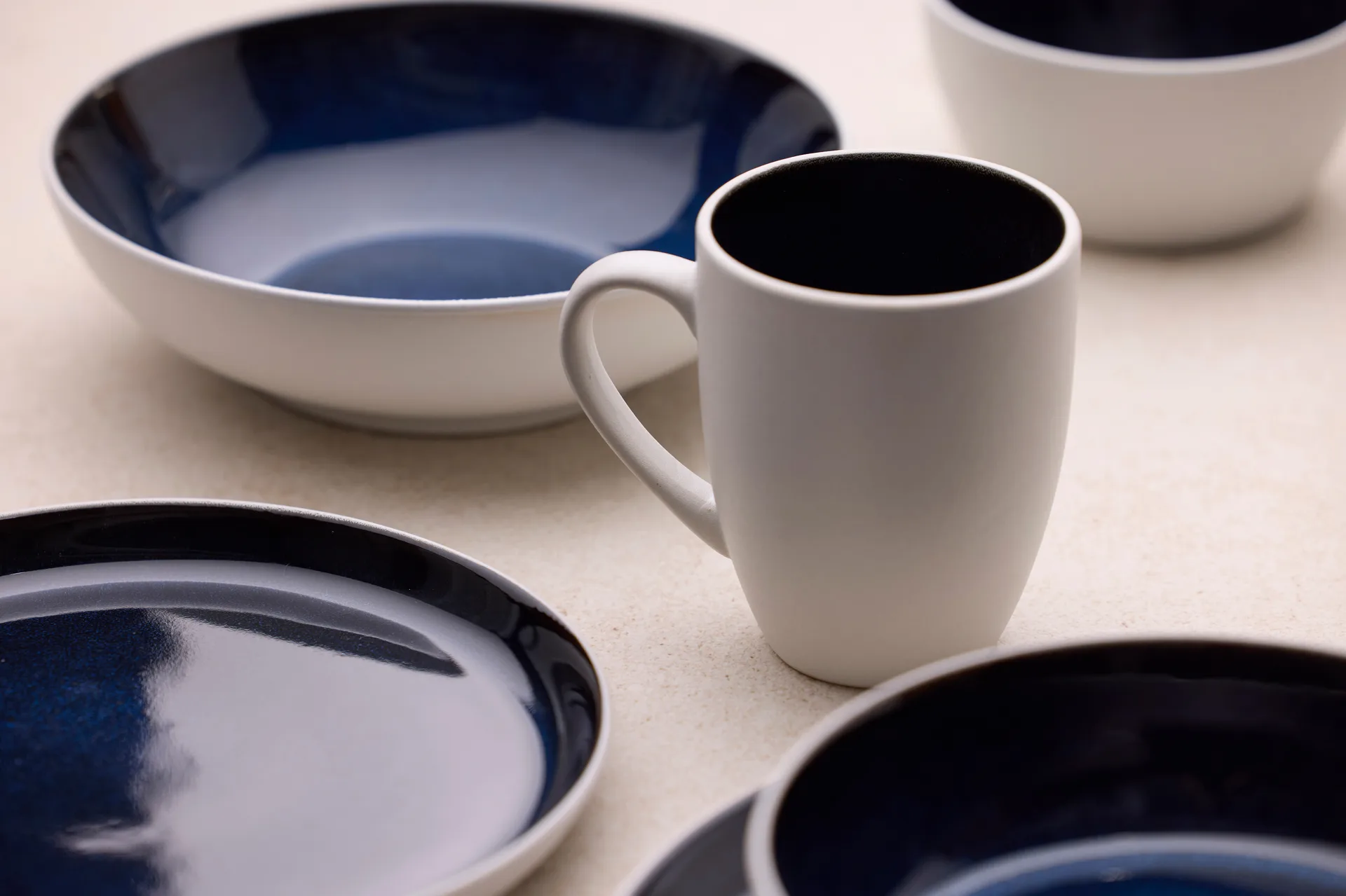 Bitz マグ Gastro 30 cl, White–dark blue Bitz | ビッツ