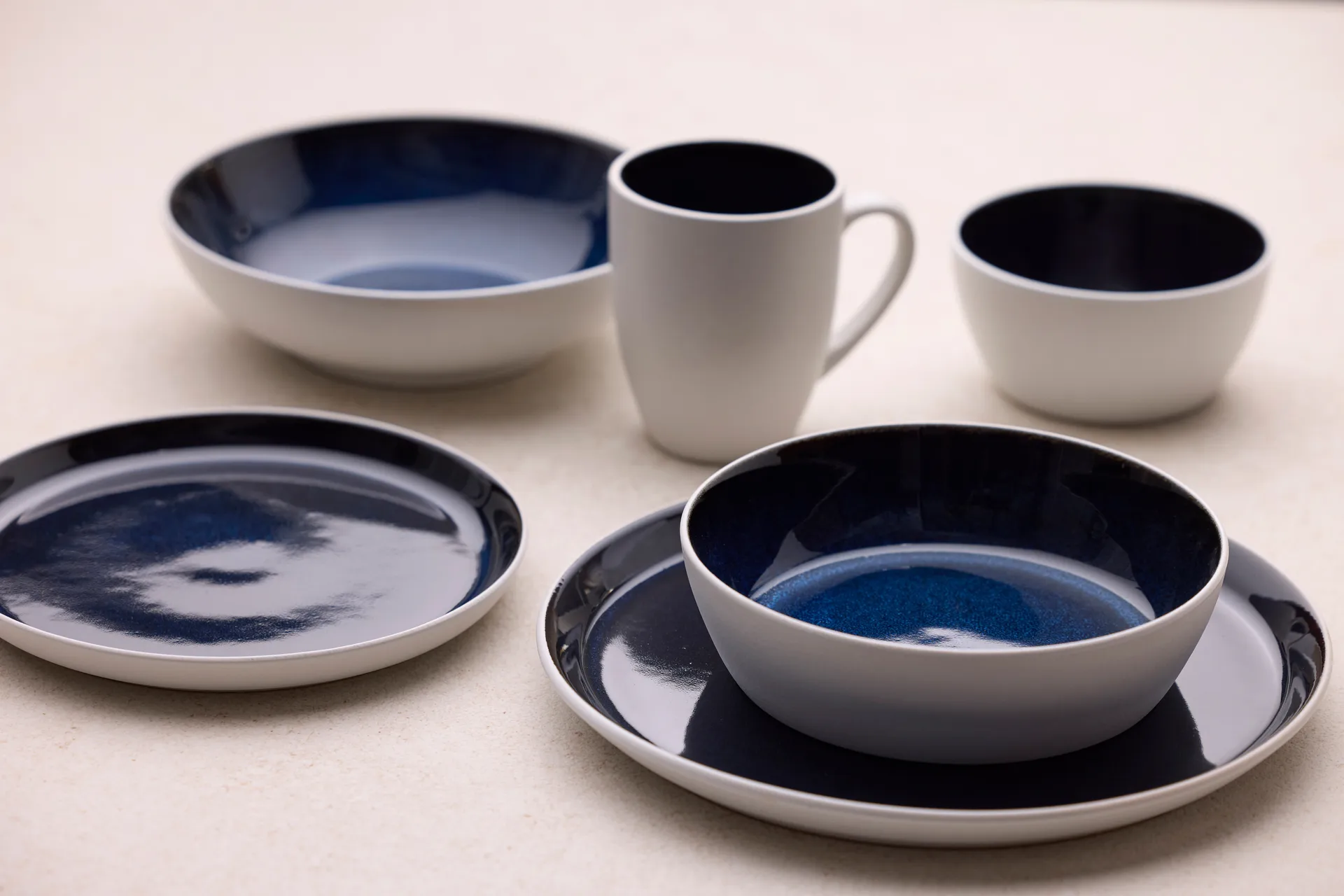 Bitz マグ Gastro 30 cl, White–dark blue Bitz | ビッツ