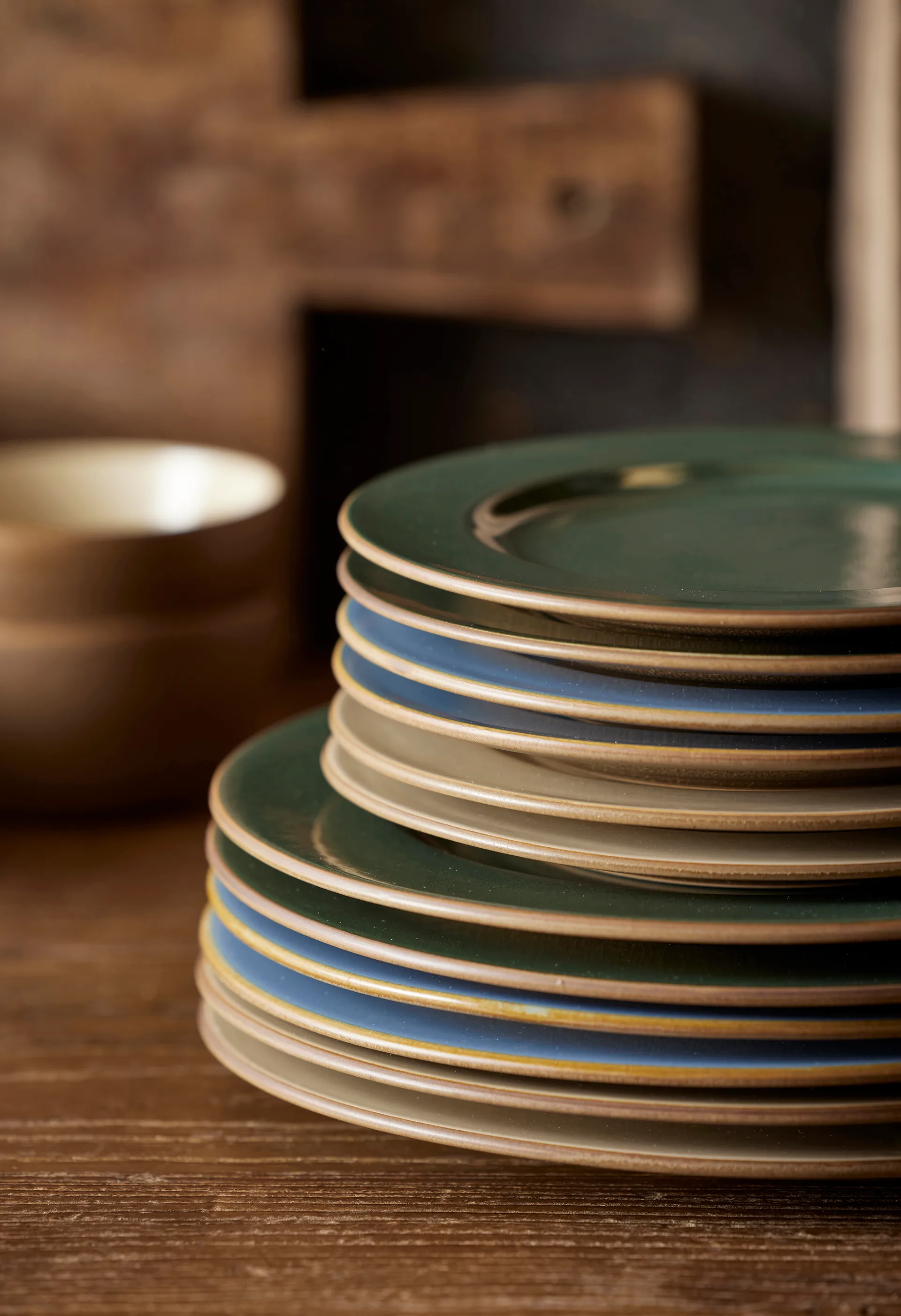 Bitz Wood プレート Ø27 cm, Wood-sand Bitz | ビッツ