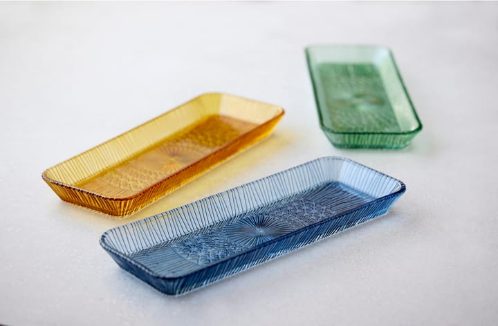 Kusintha サービングソーサー 長方形 14x38 cm, Blue Bitz | ビッツ