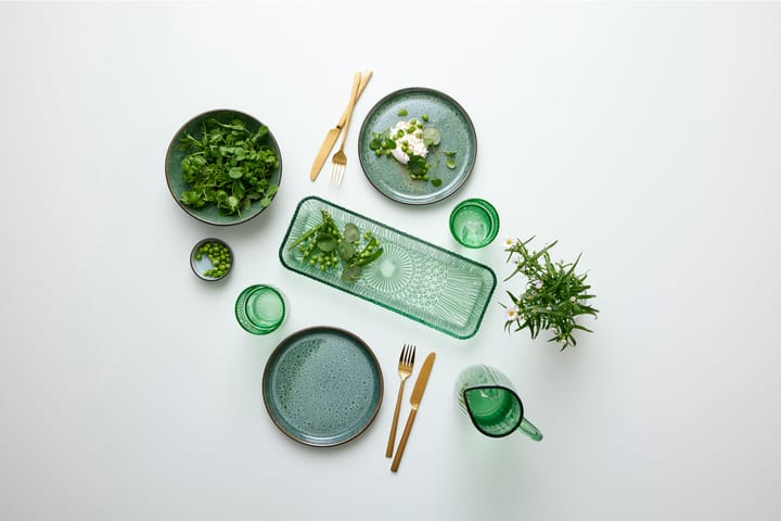 Kusintha サービングソーサー 長方形 14x38 cm, Green Bitz | ビッツ