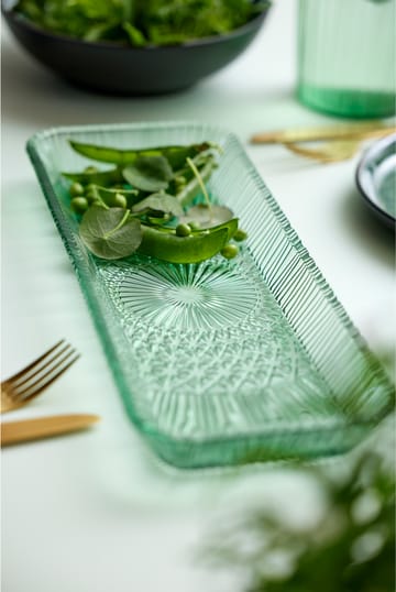Kusintha サービングソーサー 長方形 14x38 cm - Green - Bitz | ビッツ