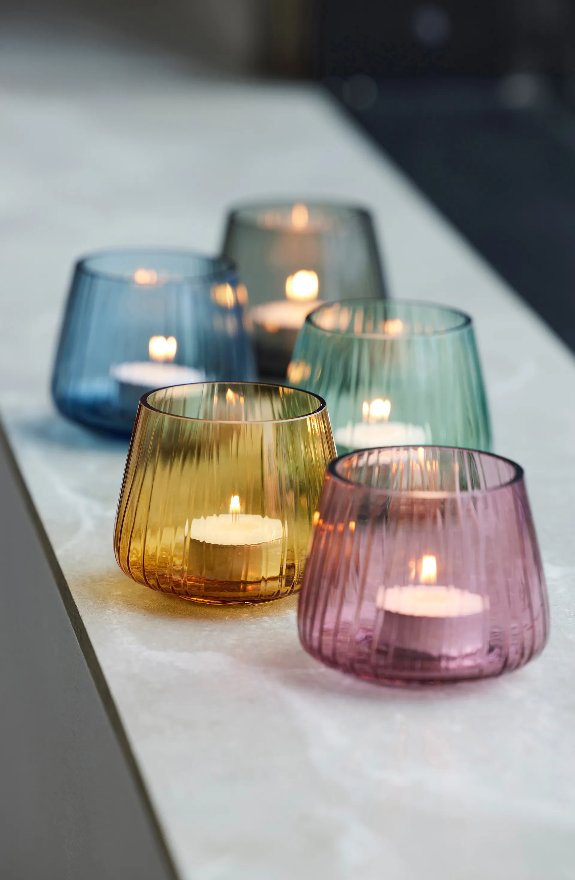 Kusintha ティーライトホルダー 7.5 cm 2パック, Blue Bitz | ビッツ