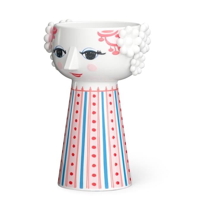 Eva キャンドルスティック 14 cm, Red Bjørn Wiinblad