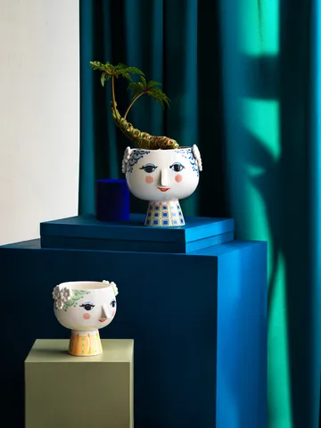 Eva 植木鉢 脚付き Ø 15.5 cm - green - Bjørn Wiinblad