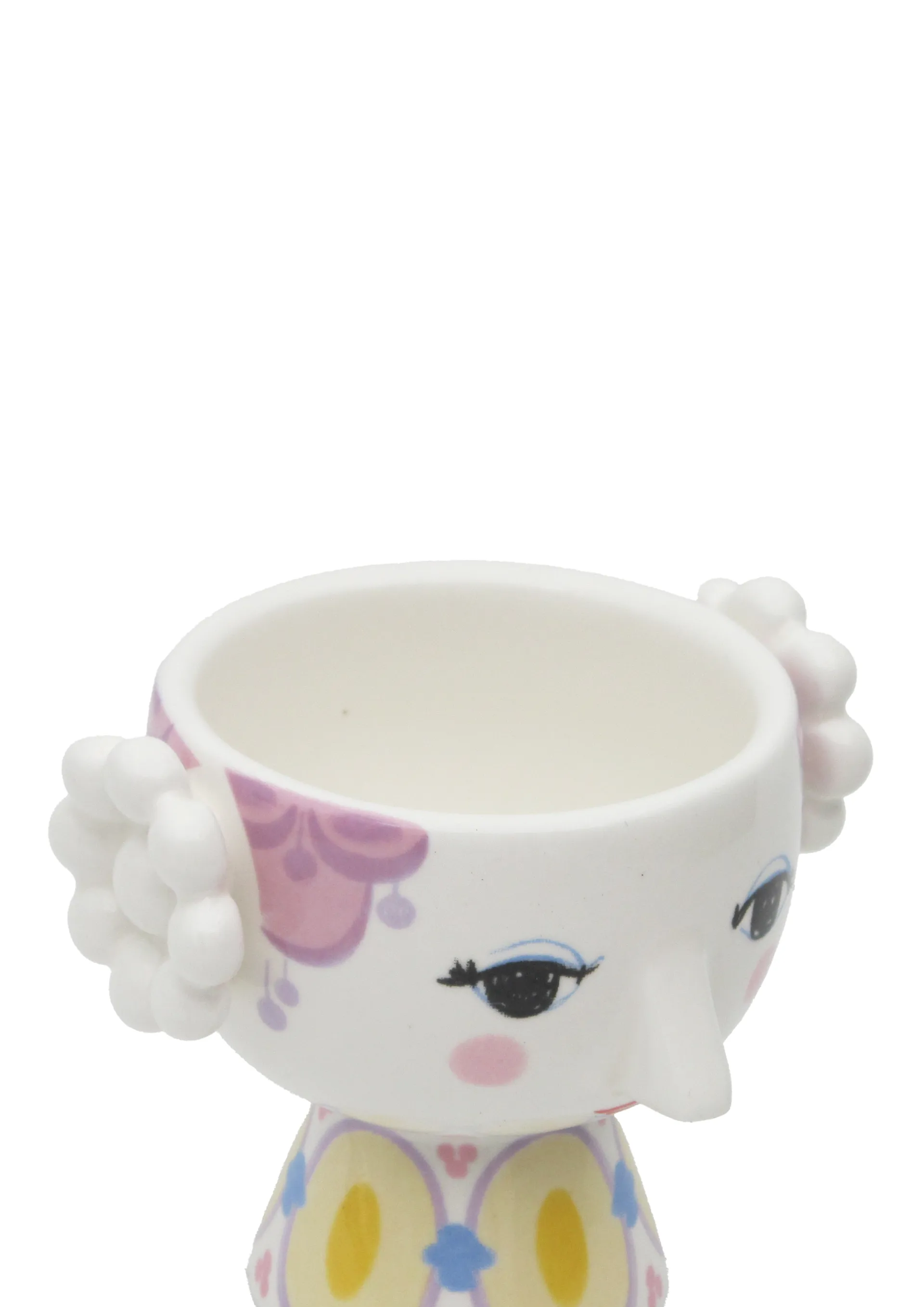 Eva キャンドルホルダー Ø6.5 cm 2個セット, Yellow-lavender Bjørn Wiinblad