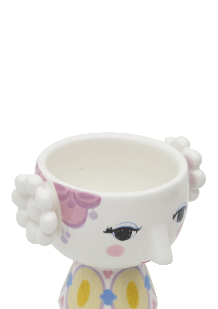 Eva キャンドルホルダー Ø6.5 cm 2個セット, Yellow-lavender Bjørn Wiinblad