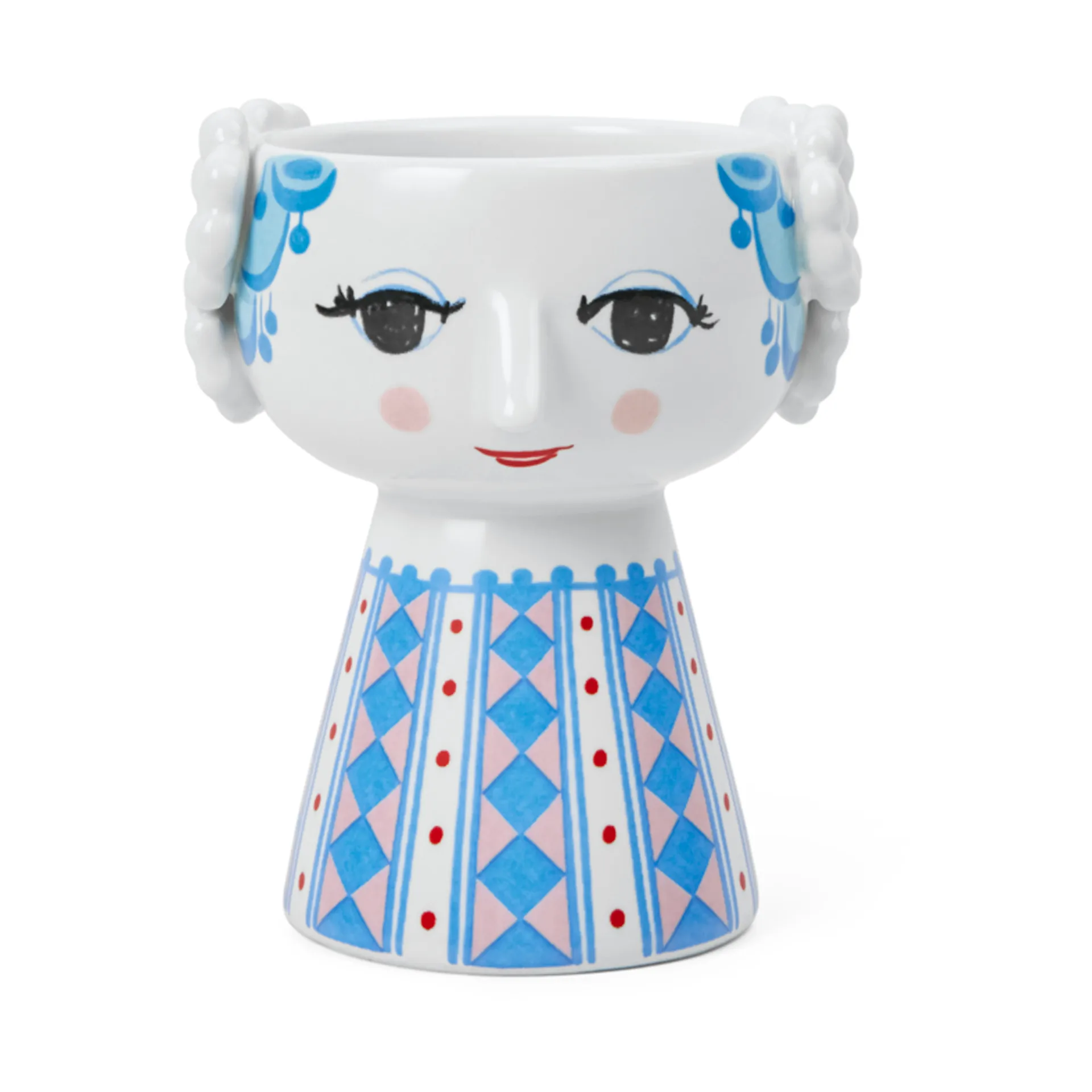 Eva キャンドルスティック 9,5 cm, Dark blue Bjørn Wiinblad