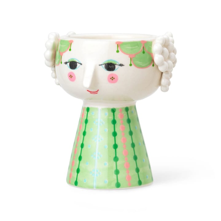 Eva キャンドルスティック 9,5 cm, green Bjørn Wiinblad