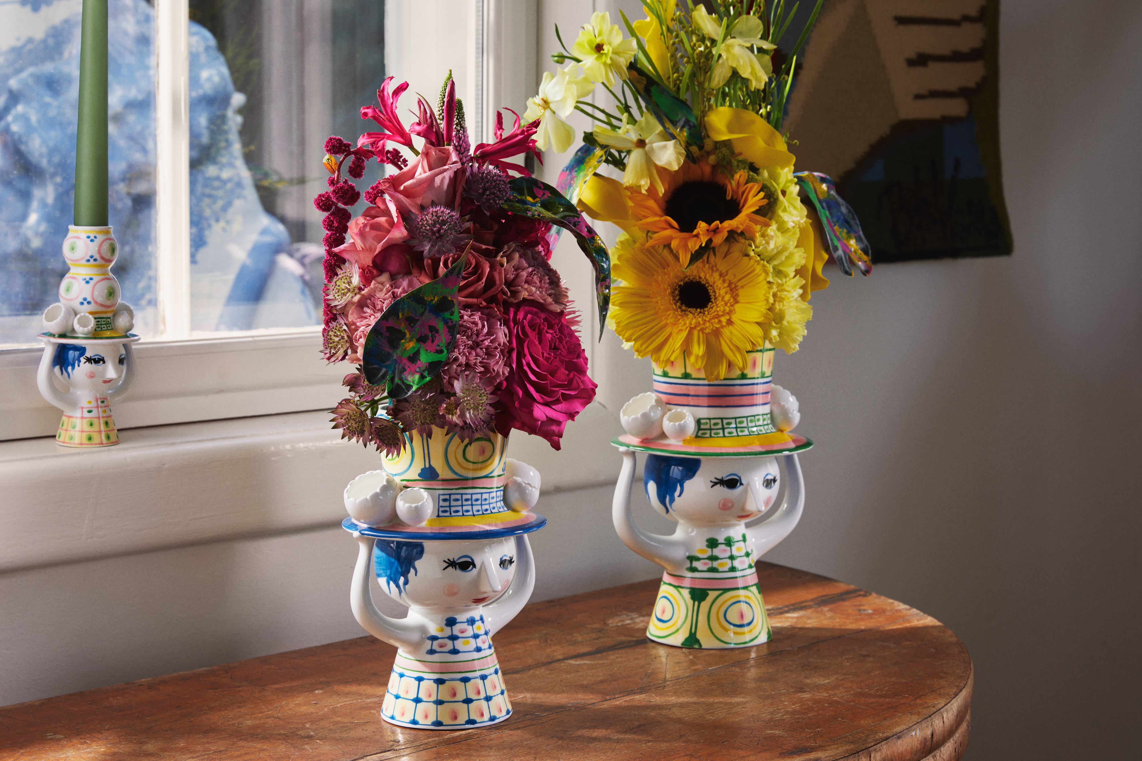 Bjørn Wiinblad 花瓶　フラワーベース　美品☆ BJORN WIINBLAD（ビヨン・ヴィンブラッド） エヴァ フラワー