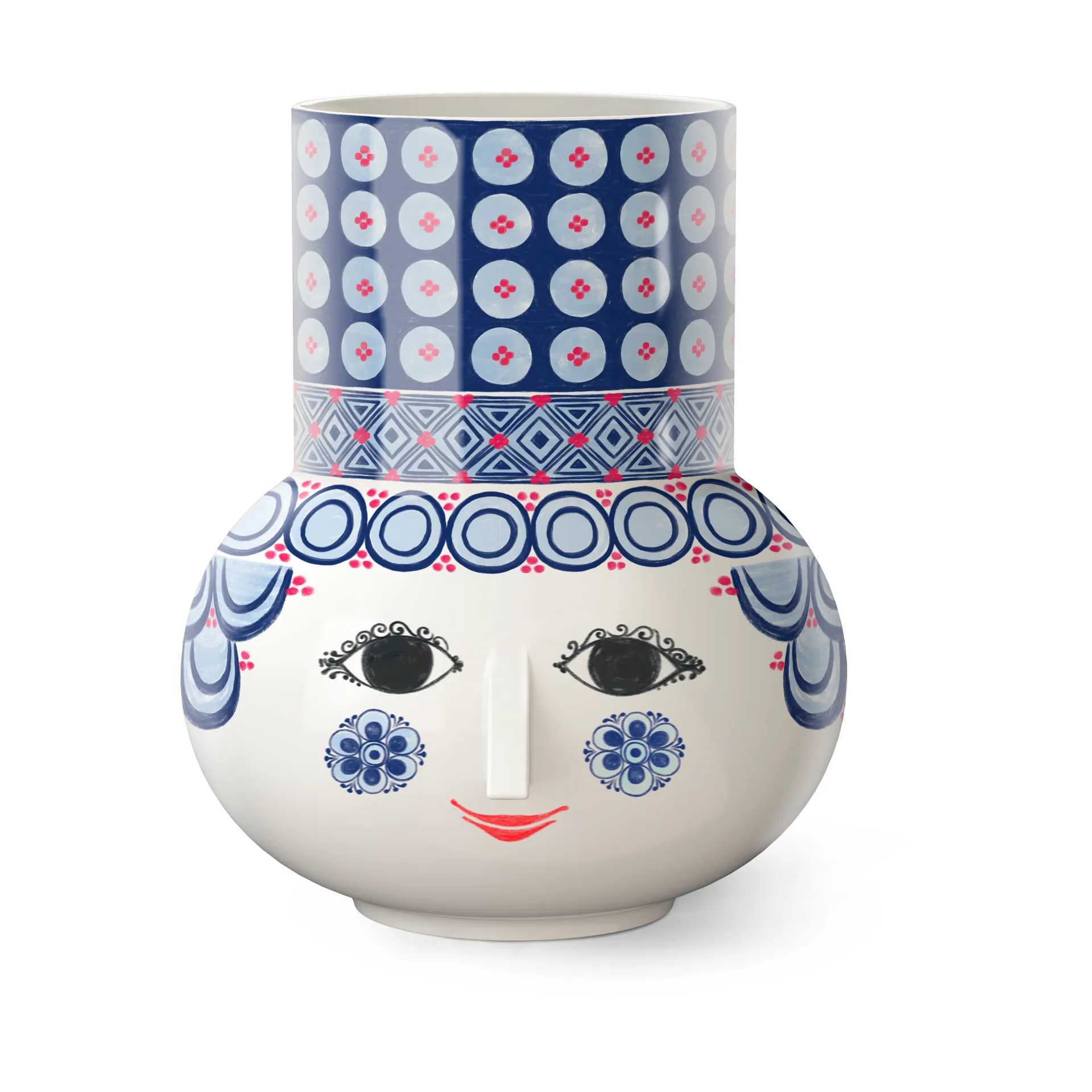 Olga 花瓶 20 cm, Blue Bjørn Wiinblad