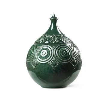 Symphony Magic bonbonniere Ø 15.5 cm - darkgreen - Bjørn Wiinblad