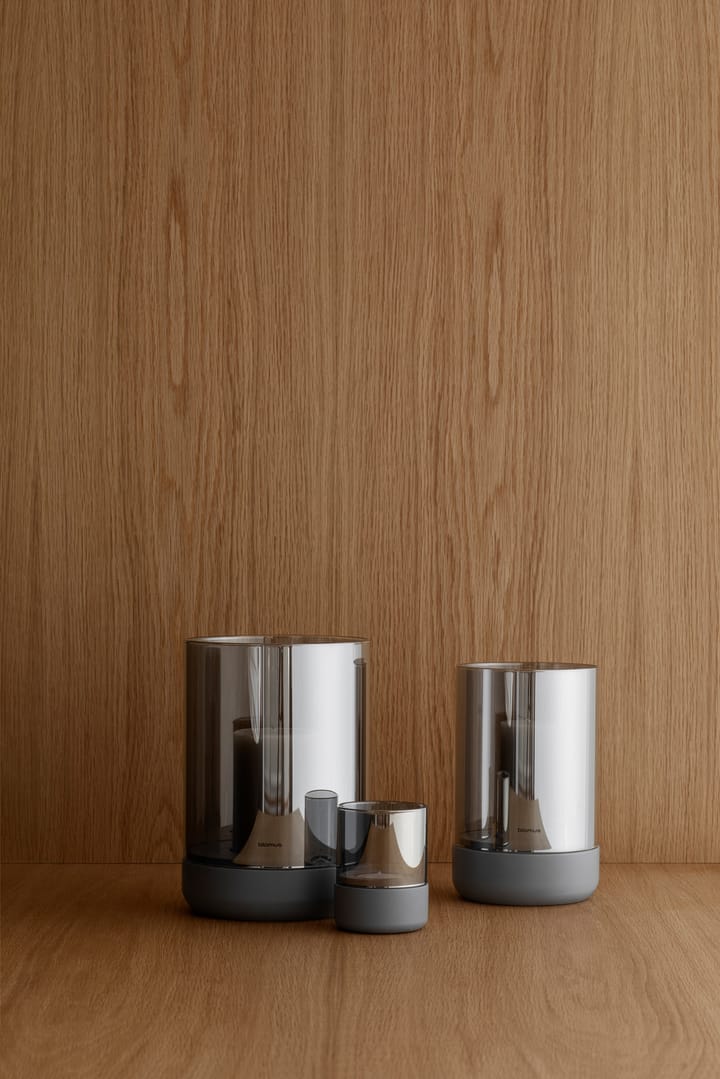Calma ランタン & ブロックキャンドル Ø15 cm, Gray-smoke Blomus | ブロムス