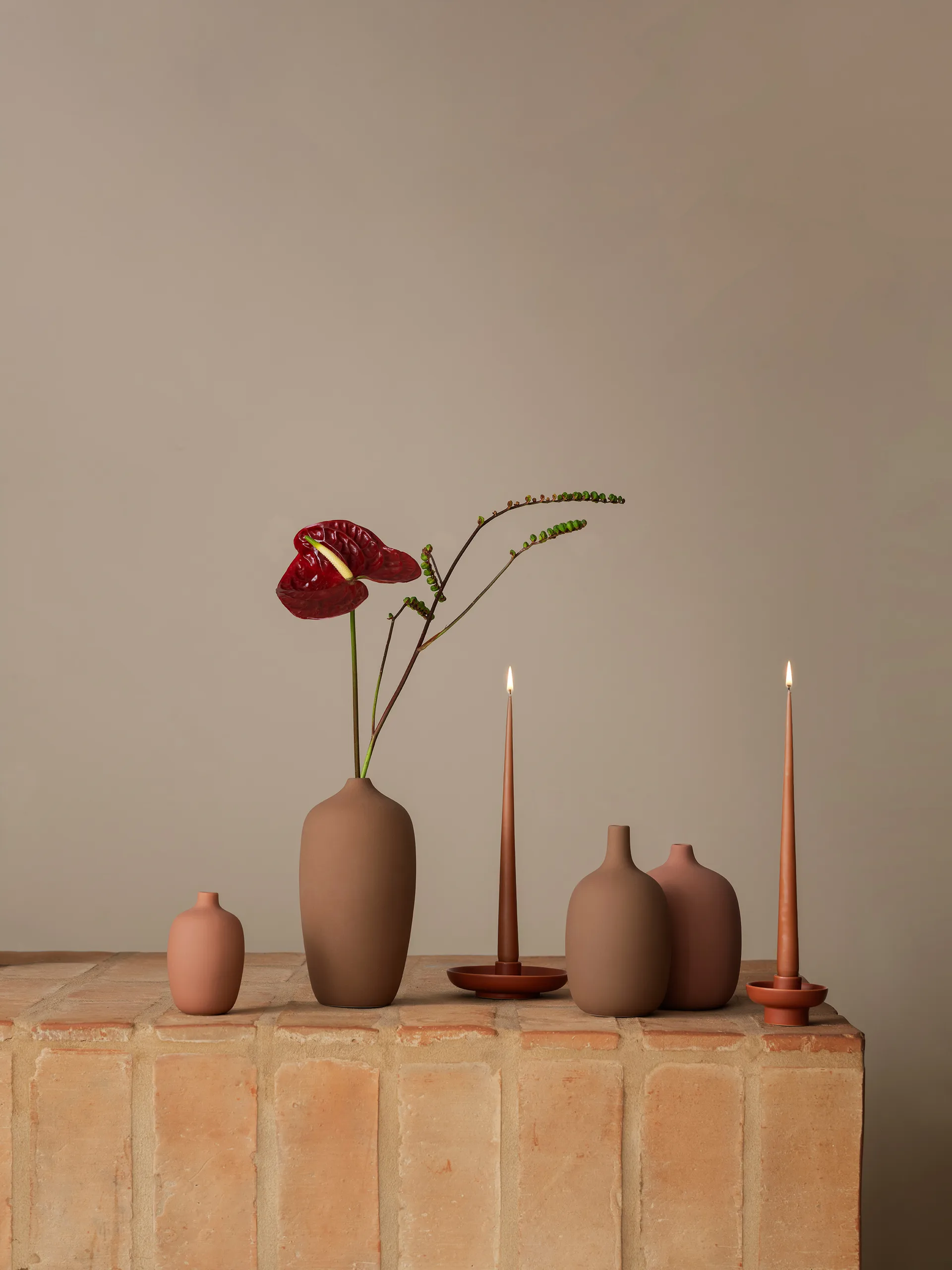 Ceola 花瓶 21 cm, Indian Tan Blomus | ブロムス