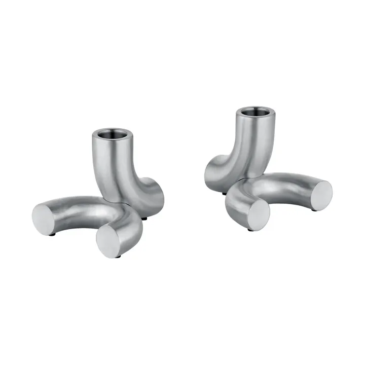 Doodle キャンドルホルダー 2パック - Matte stainless steel - Blomus | ブロムス