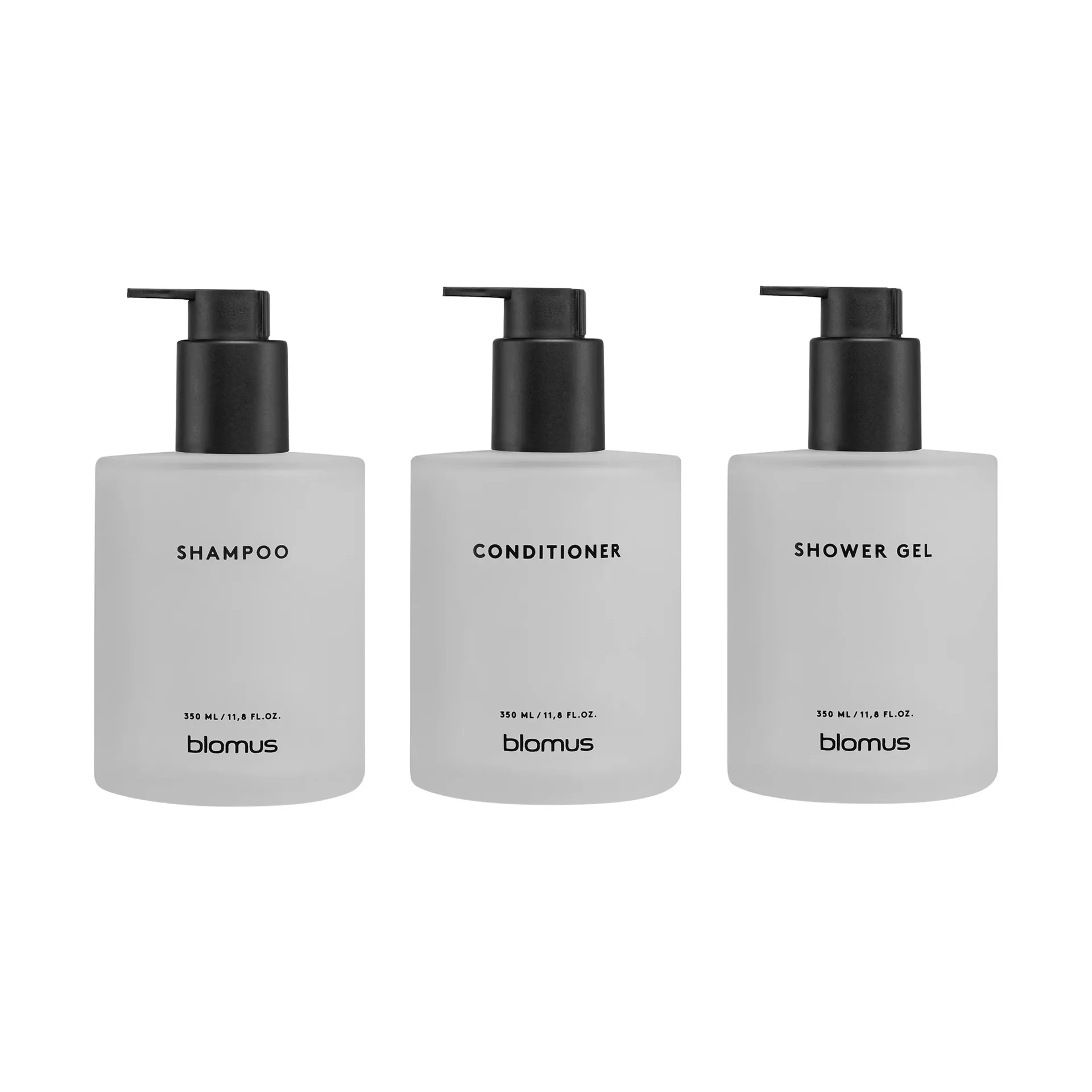 Kirei ガラスボトル 壁掛けホルダー付き 3パック, White, glue-mounted Blomus | ブロムス
