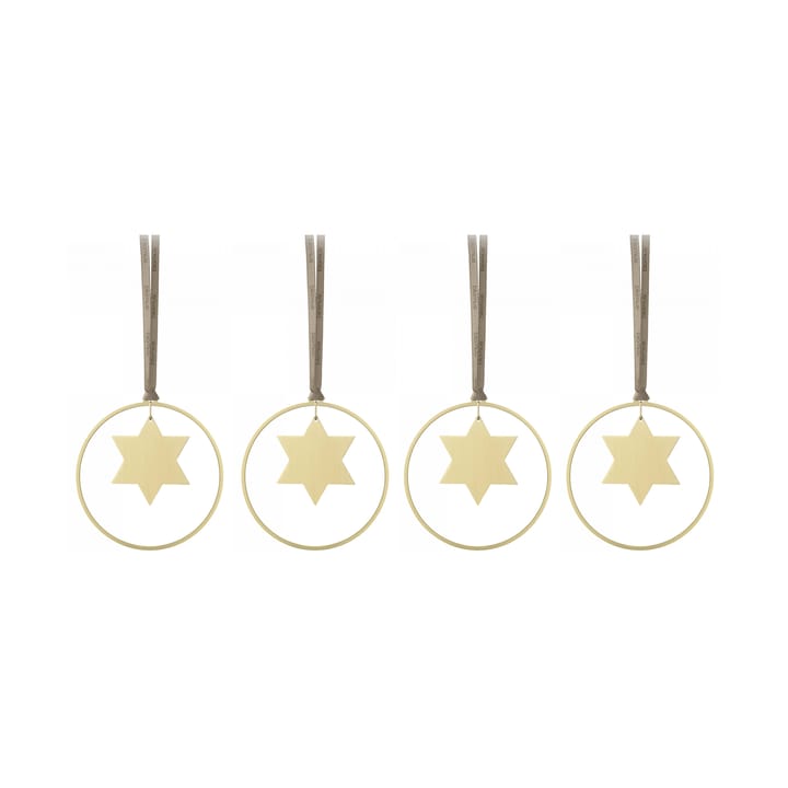 KITAI ツリー オーナメント 8.5 cm 4個セット - Stars - Blomus | ブロムス