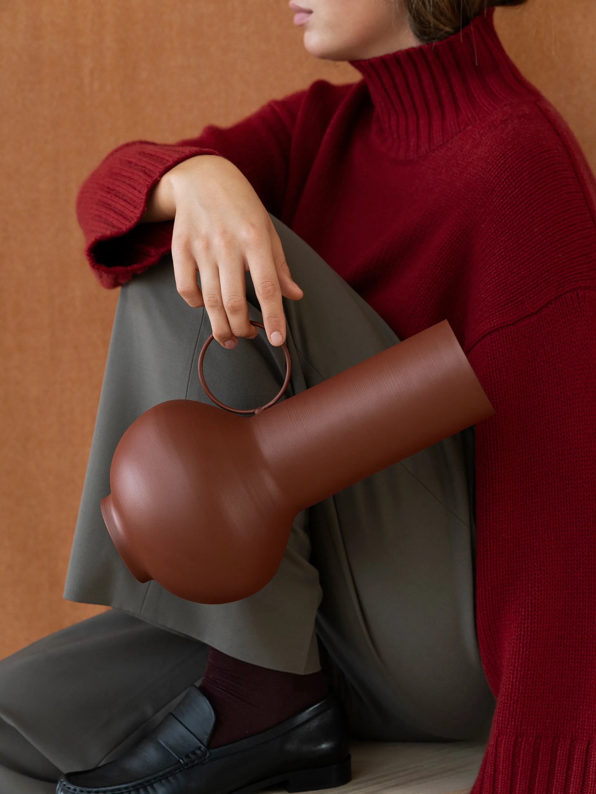 Loha 花瓶 33 cm, Brandy Brown Blomus | ブロムス