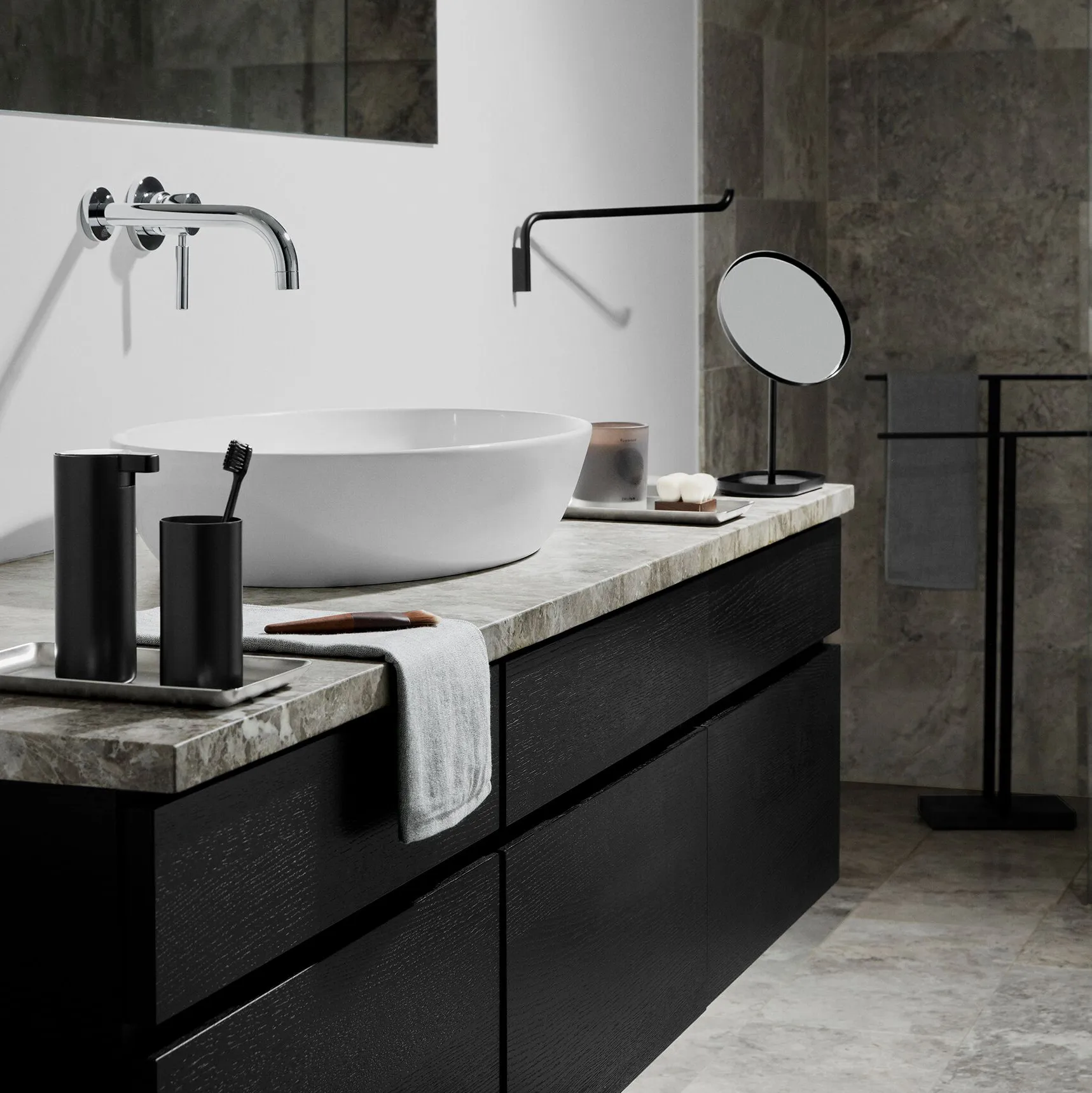 Modo タオル ハンガー, Black Blomus | ブロムス