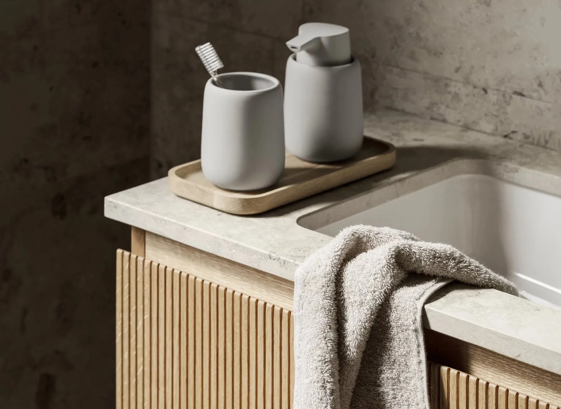 OKU トレー S 25x12.5 cm, Oak Blomus | ブロムス