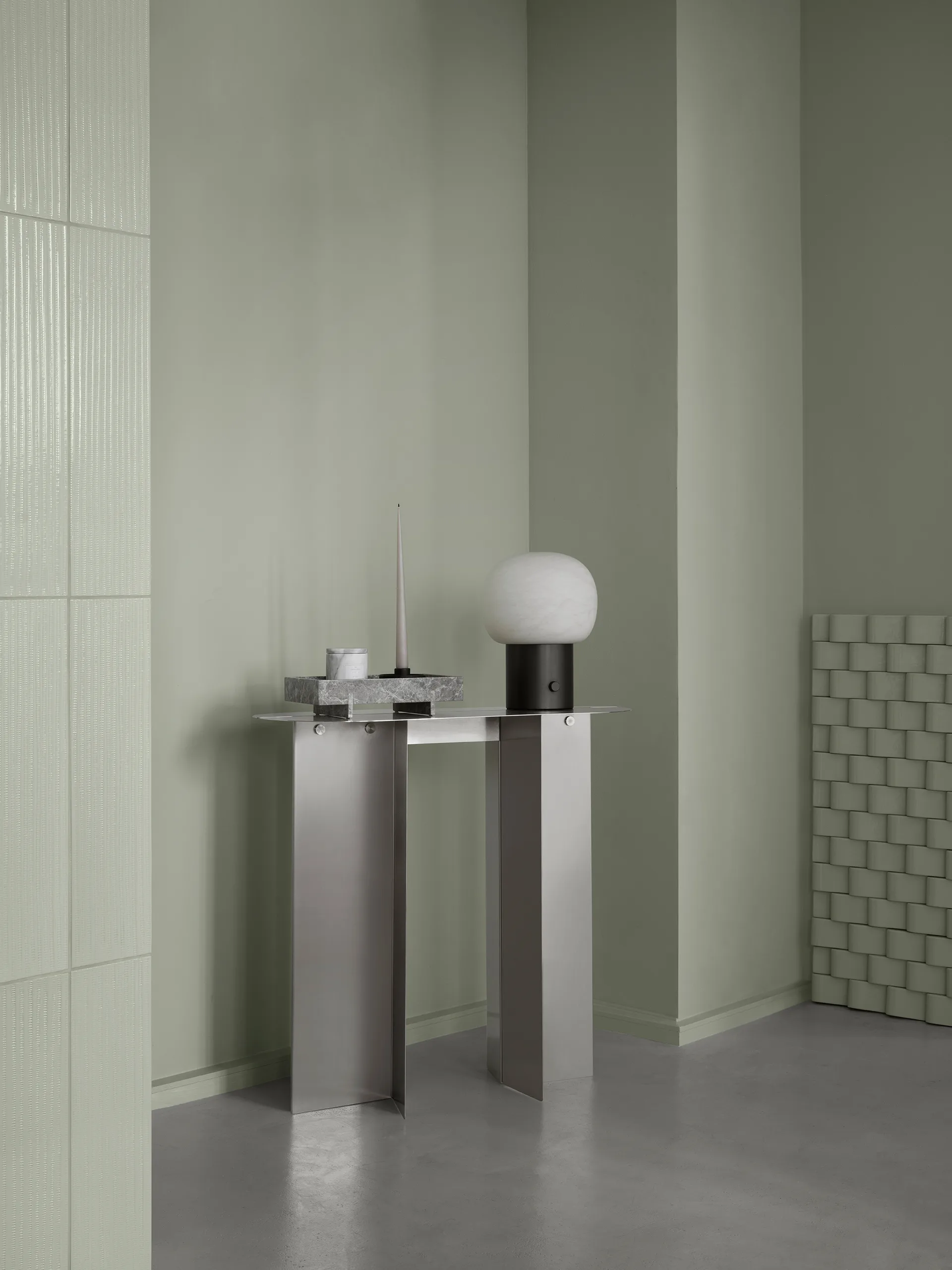 ORU サイドテーブル 80x35x75 cm, Matte stainless steel Blomus | ブロムス