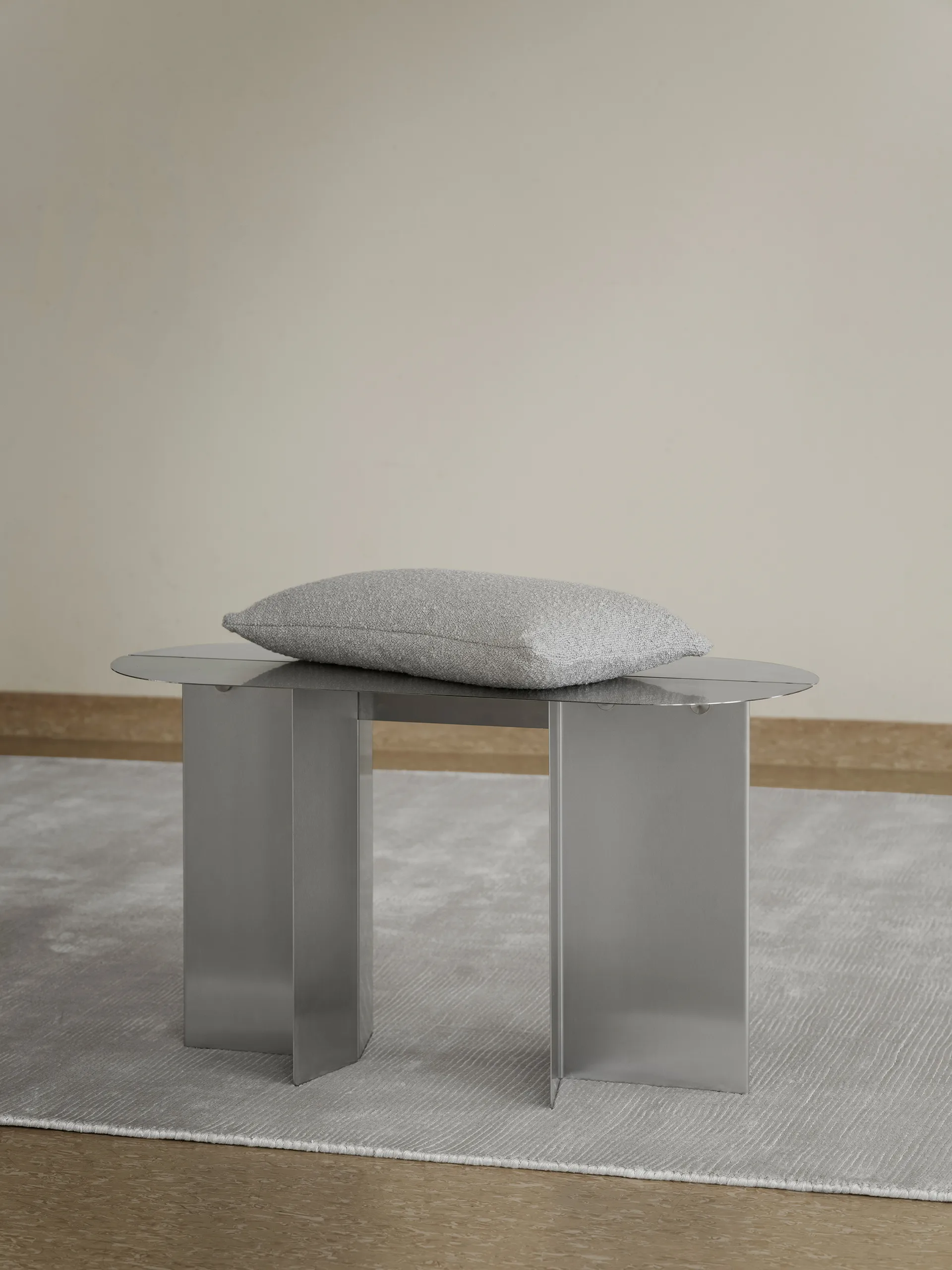 ORU ベンチ 80x45 cm, Matte stainless steel Blomus | ブロムス