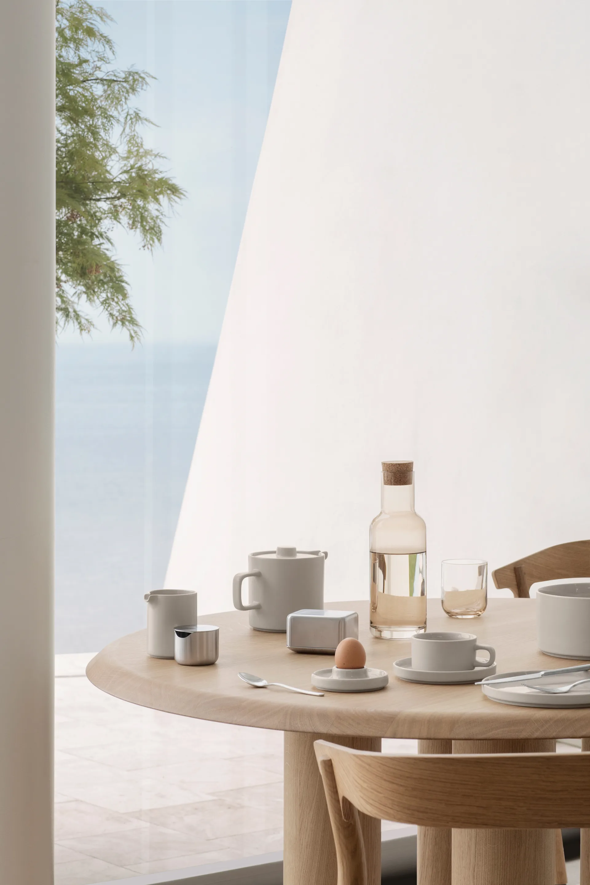 Pilar マグ ソーサー付き 2パック, Moonbeam Blomus | ブロムス