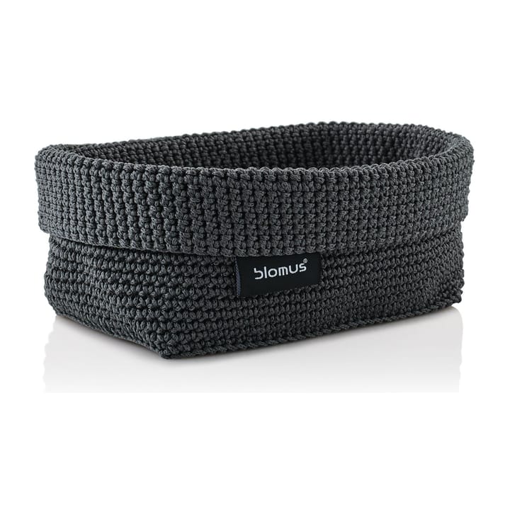 Tela テキスタイル バスケット L 12x20 cm - Anthracite - Blomus | ブロムス