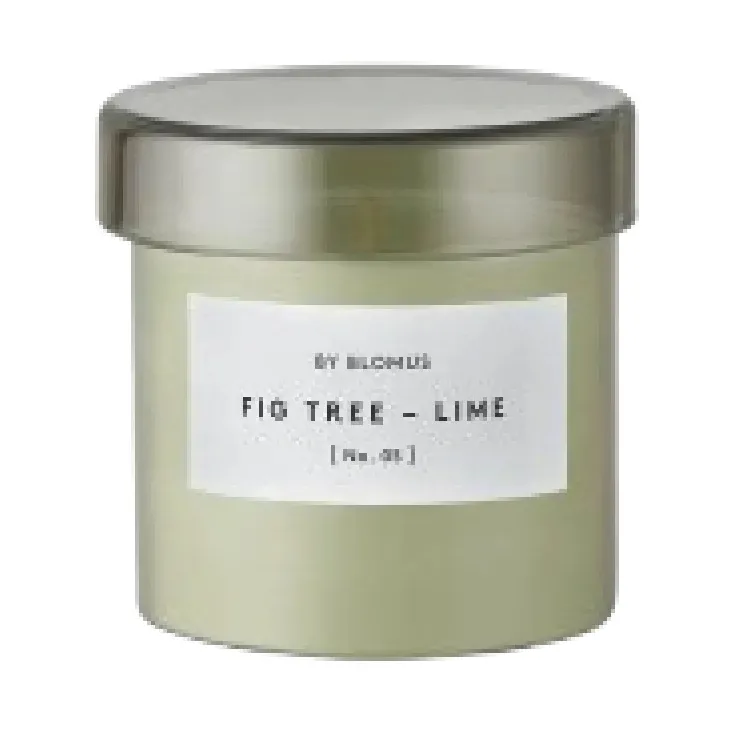 Valoa アロマキャンドル 30時間燃焼, Fikon/Lime Agave Green Blomus | ブロムス
