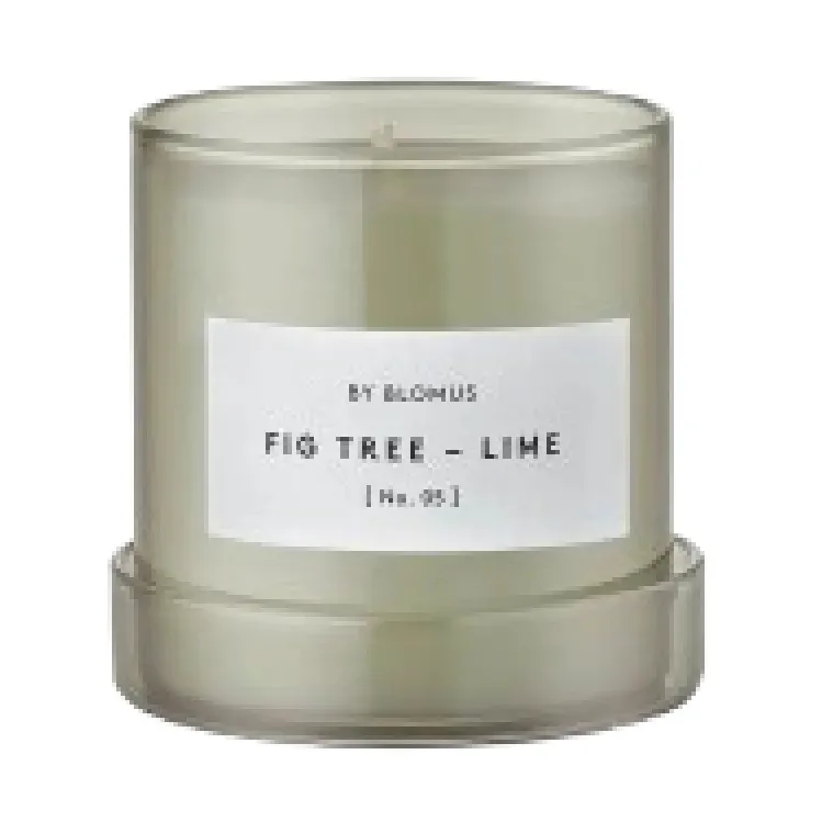 Valoa アロマキャンドル 30時間燃焼, Fikon/Lime Agave Green Blomus | ブロムス