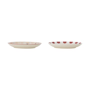 メリーゴーランド プレート Ø16 cm 2 pieces - Beige-red - Bloomingville | ブルーミングヴィル