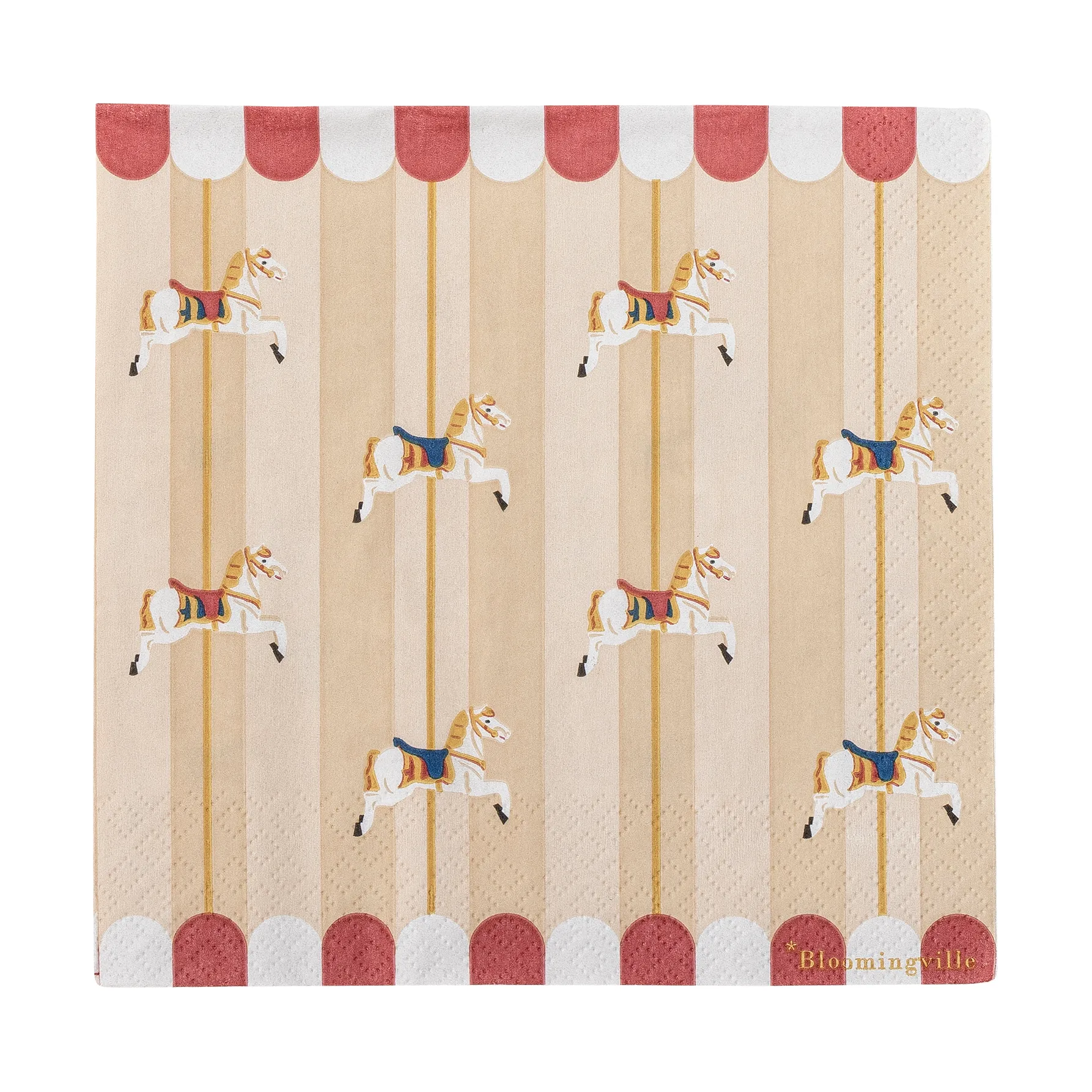 メリーゴーランド ナプキン 33x33 cm 20-pack, Nature Bloomingville | ブルーミングヴィル