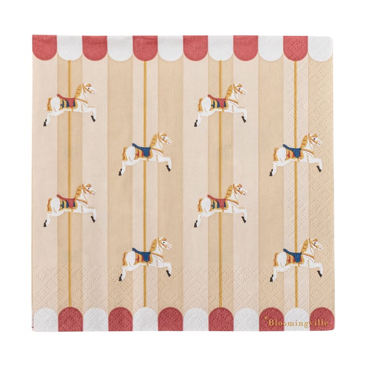 メリーゴーランド ナプキン 33x33 cm 20-pack - Nature - Bloomingville | ブルーミングヴィル