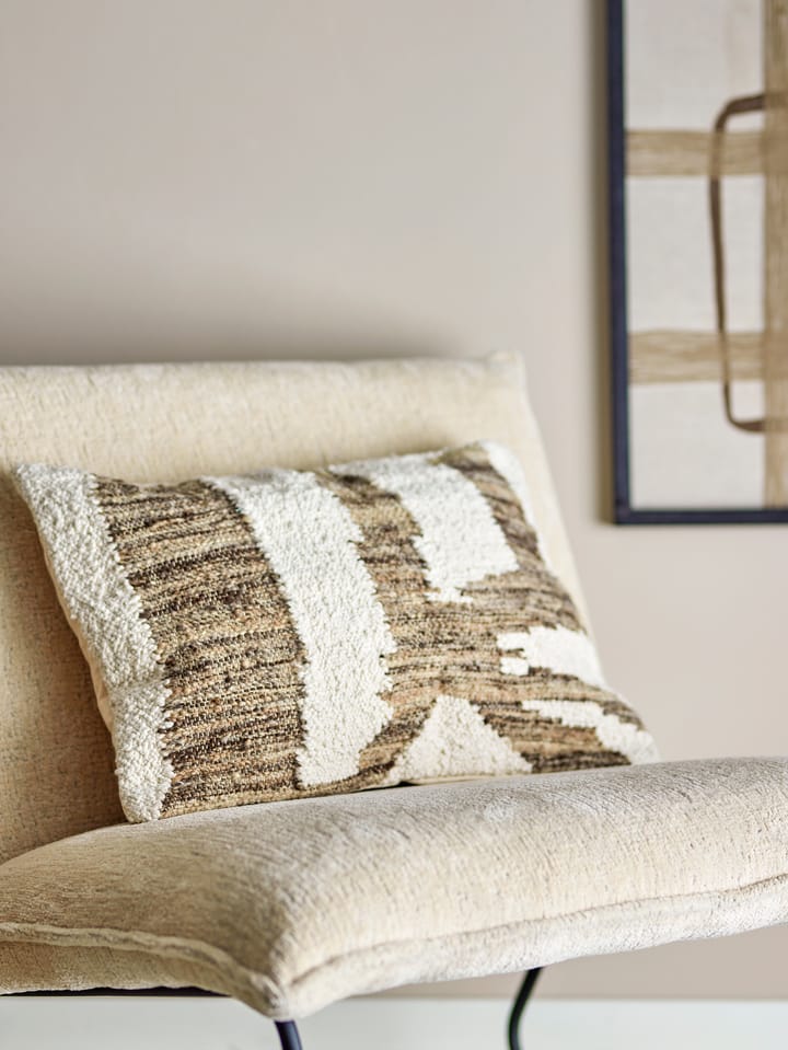 Abano クッション 40x60 cm, White-brown Bloomingville | ブルーミングヴィル