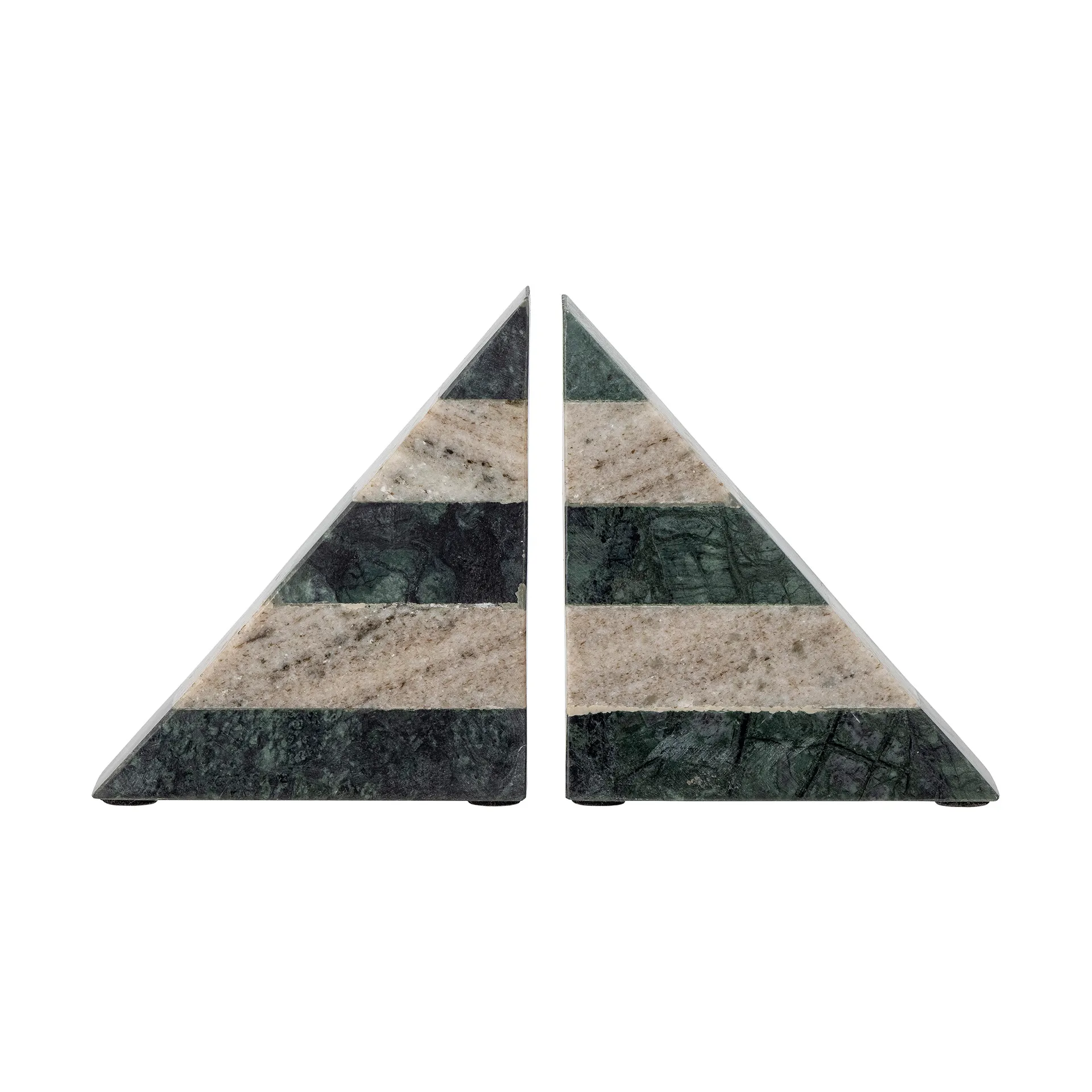 Abir ブックエンド 2個, Green-white marble Bloomingville | ブルーミングヴィル